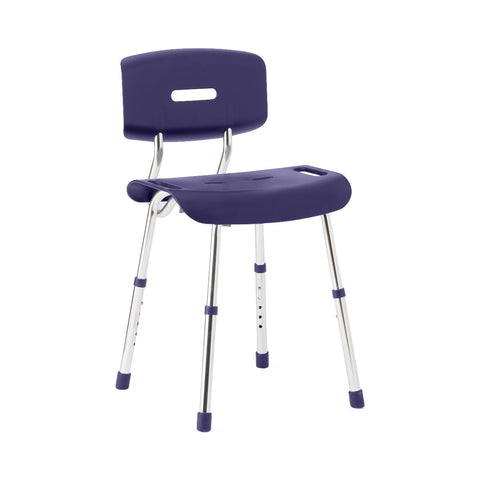 Medline Shower Chair with Backrest, 300 lb. Weight Capacity, Microban Treated