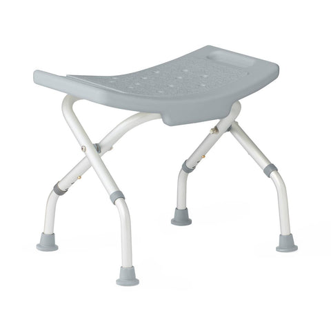 Medline Folding Shower Chair without Back, 14.5"-16" Seat Height, 250 lb. Weight Capacity, #G2-203FRX1