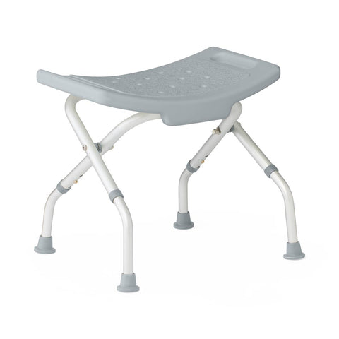 Medline Folding Shower Chair without Back, 14.5"-16" Seat Height, 250 lb. Weight Capacity, #G2-203FRX1