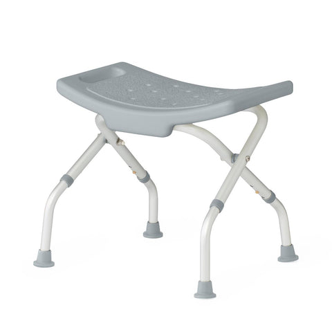 Medline Folding Shower Chair without Back, 14.5"-16" Seat Height, 250 lb. Weight Capacity, #G2-203FRX1