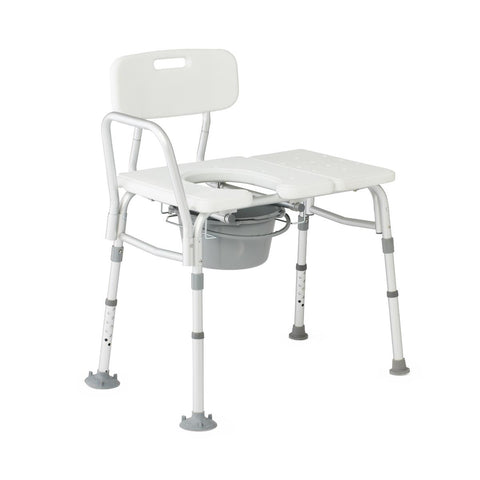 Medline Combination Transfer Bench and Commode, 400 lb. Capacity,  #G3-101KBX1