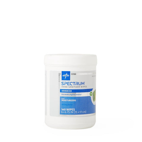Medline Spectrum Hand Sanitizer Wipes with 70% Ethyl Alcohol