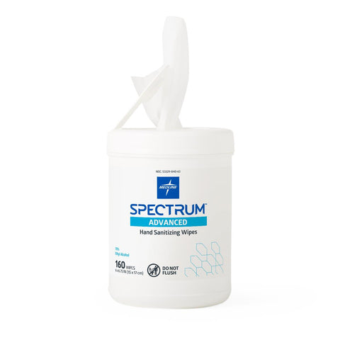 Medline Spectrum Hand Sanitizer Wipes with 70% Ethyl Alcohol