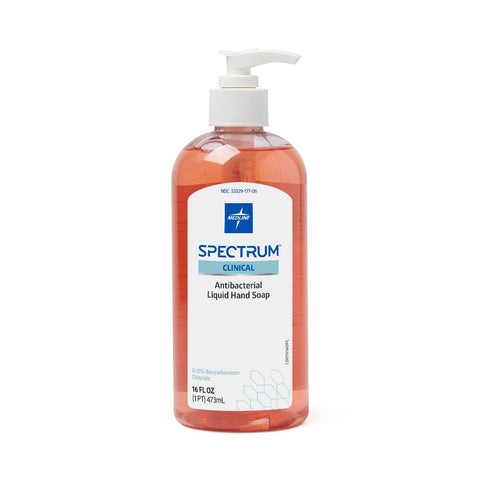 Medline Spectrum Clinical Antibacterial Liquid Hand Soap with 13% BZK