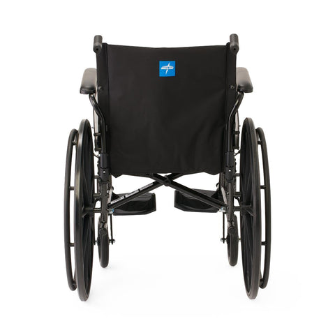 Medline K3 Guardian 18" Wide Wheelchair with Full-Length Arms and Swing-Away Footrests #K3186N14S