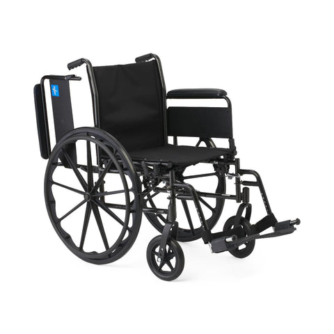 Medline K3 Guardian 18" Wide Wheelchair with Full-Length Arms and Swing-Away Footrests #K3186N14S