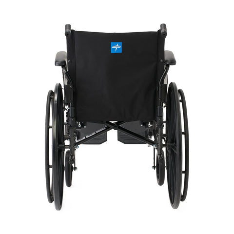 Medline K3 Guardian 18" Wide Wheelchair with Desk-Length Arms and Elevating Leg Rests #K3186N24E