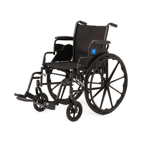 Medline K3 Guardian 20" Wide Wheelchair with Desk-Length Arms and Swing-Away Footrests #K3206N24S