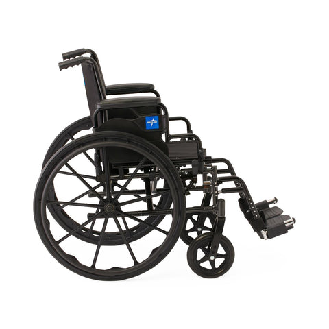 Medline K3 Guardian 18" Wide Wheelchair with Desk-Length Arms and Swing-Away Footrests #K3186N24S