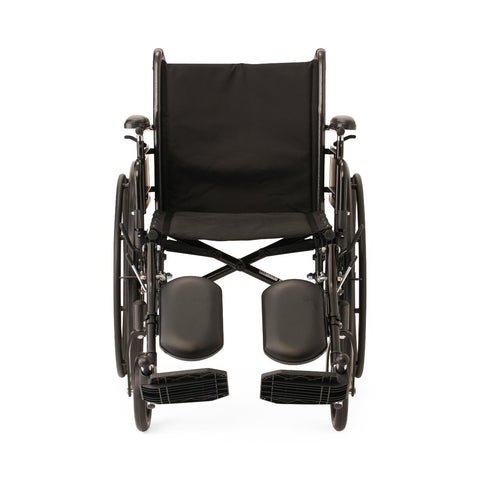 Medline K3 Guardian 18" Wide Wheelchair with Height-Adjustable Desk-Length Arms and Elevating Leg Rests #K3186N34E