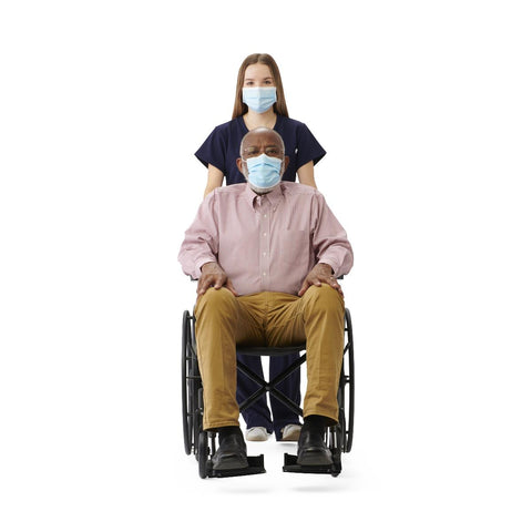 Medline K3 Guardian 20" Wide Wheelchair with Desk-Length Arms and Swing-Away Footrests #K3206N24S