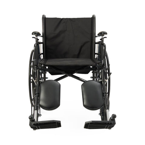 Medline K3 Guardian 20" Wide Wheelchair with Height-Adjustable Desk-Length Arms and Elevating Leg Rests #K3206N34E