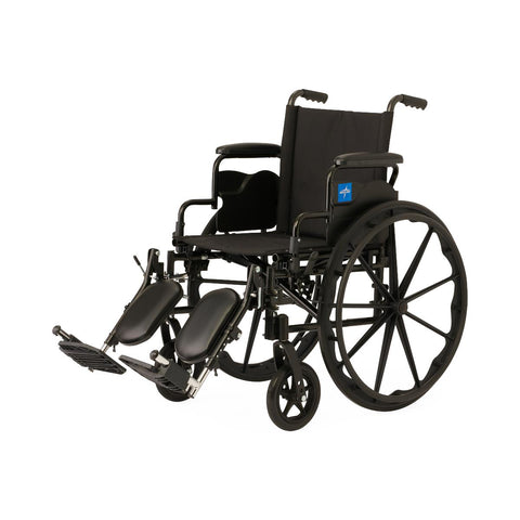Medline Guardian K4 20" Wide Wheelchair with Desk-Length Arms and Elevating Footrests #K4206N24E