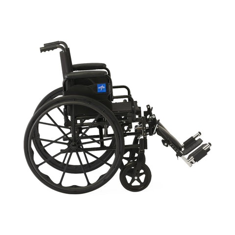 Medline Guardian K4 20" Wide Wheelchair with Desk-Length Arms and Elevating Footrests #K4206N24E