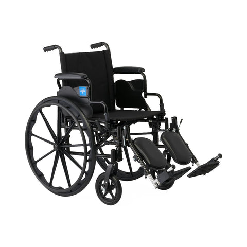 Medline Guardian K4 20" Wide Wheelchair with Desk-Length Arms and Elevating Footrests #K4206N24E