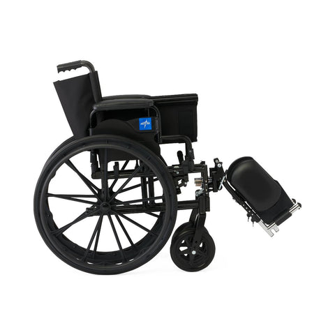 Medline Guardian K4 16" Wide Wheelchair with Desk-Length Arms and Elevating Footrests #K4166N24E