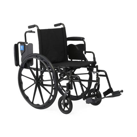 Medline Guardian K4 16" Wide Wheelchair with Desk-Length Arms and Swing-Away Footrests #K4166N24S