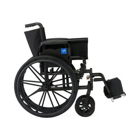 Medline Guardian K4 20" Wide Wheelchair with Desk-Length Arms and Swing-Away Footrests #K4206N24S