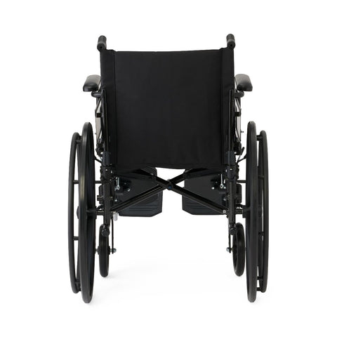 Medline Guardian Guardian K4 18" Wide Wheelchair with Height-Adjustable Desk-Length Arms and Elevating Footrests #K4186N34E