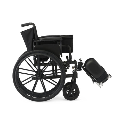 Medline Guardian Guardian K4 18" Wide Wheelchair with Height-Adjustable Desk-Length Arms and Elevating Footrests #K4186N34E