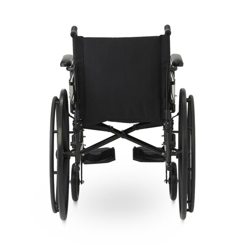 Medline Guardian K4 18" Wide Wheelchair with Height-Adjustable Desk-Length Arms and Swing-Away Footrests #K4186N34S