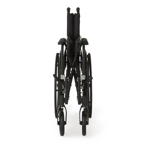 Medline Excel K4 Lightweight Wheelchair with Full-Length Arms and Elevating Leg Rests, 300 lb. Weight Capacity, 18" Width	#MDS806550FLA