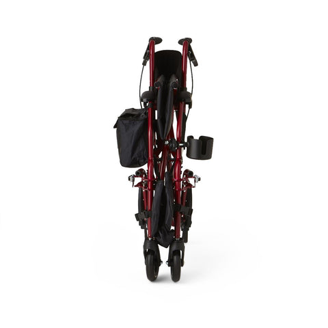 Medline Translator Combination Transport Chair and Rollator, 18" Wide Seat