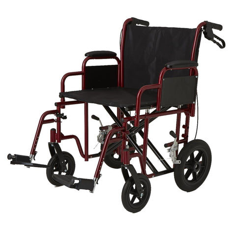 Medline Bariatric Transport Chair, 450 lb & 500 lb