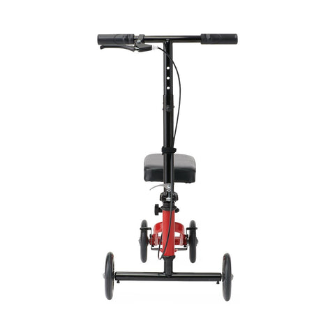 Medline Economy Standard Knee Walker Jr. with 6" Wheels, Red
