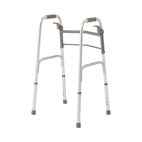 Medline Adult Folding Paddle Walker, No Wheels #MDS86410P
