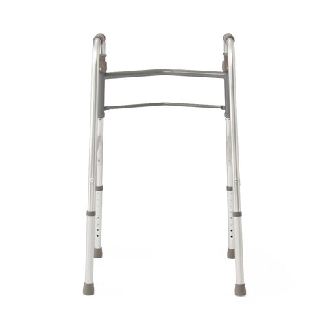 Medline Adult Folding Paddle Walker, No Wheels #MDS86410P