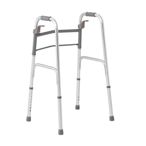 Medline Adult Folding Paddle Walker, No Wheels #MDS86410P