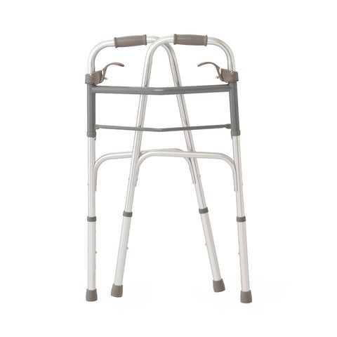 Medline Adult Folding Paddle Walker, No Wheels #MDS86410P