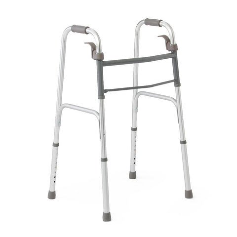 Medline Adult Folding Paddle Walker, No Wheels #MDS86410P