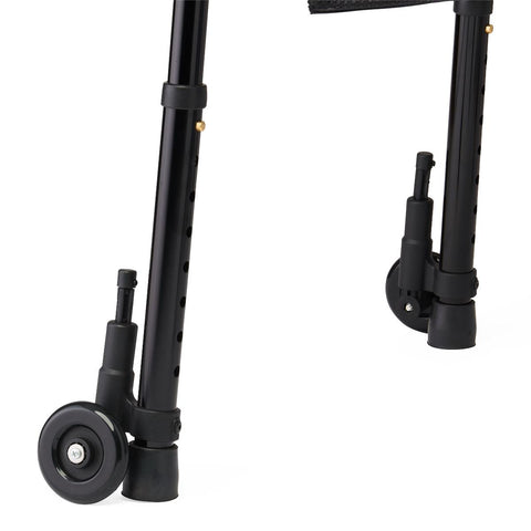 Medline Folding Trigger Walker with 5" Wheels, 1 EA #MDS86410TRIG