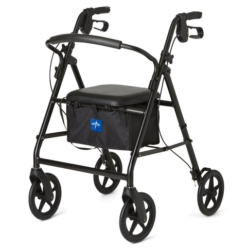 Medline Basic Rollator with 8" Wheels, 35.75" Height, 1 EA