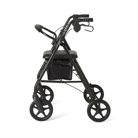 Medline Basic Rollator with 8" Wheels, 35.75" Height, 1 EA