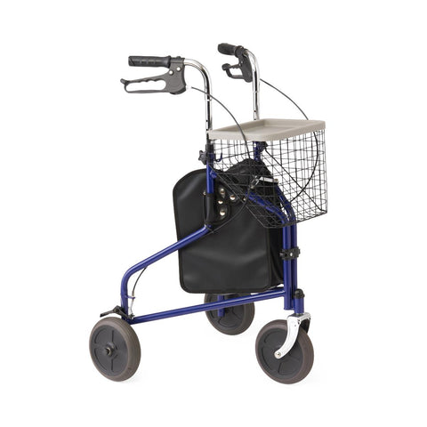 Medline 3-Wheeled Rollator, 1 EA