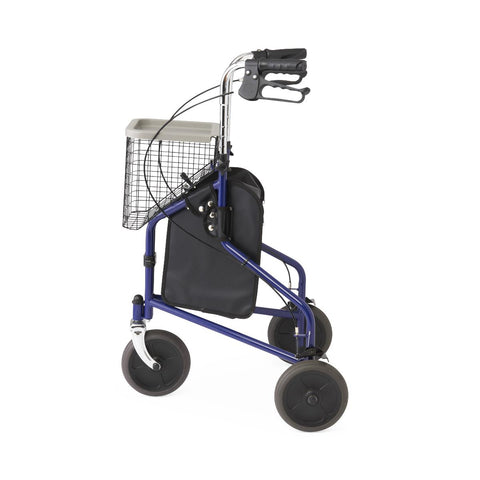 Medline 3-Wheeled Rollator, 1 EA