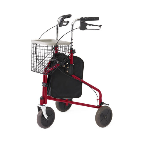 Medline 3-Wheeled Rollator, 1 EA