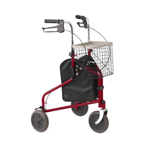 Medline 3-Wheeled Rollator, 1 EA