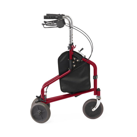Medline 3-Wheeled Rollator, 1 EA