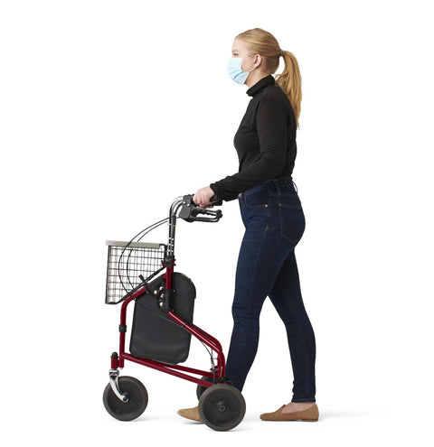 Medline 3-Wheeled Rollator, 1 EA