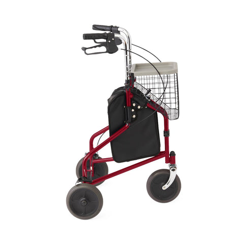 Medline 3-Wheeled Rollator, 1 EA