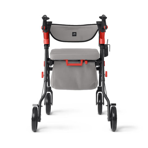 Medline Empower Rollator with Microban-Treated Touch Points and Seat, 1 EA