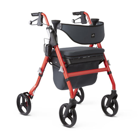 Medline Empower Rollator with Microban-Treated Touch Points and Seat, 1 EA