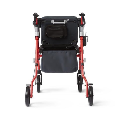 Medline Empower Rollator with Microban-Treated Touch Points and Seat, 1 EA