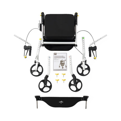 Medline Empower Rollator, Silver, 1 EA #MDS86845SM