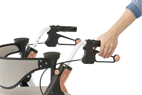 Medline Empower Rollator with Microban-Treated Touch Points and Seat, 1 EA