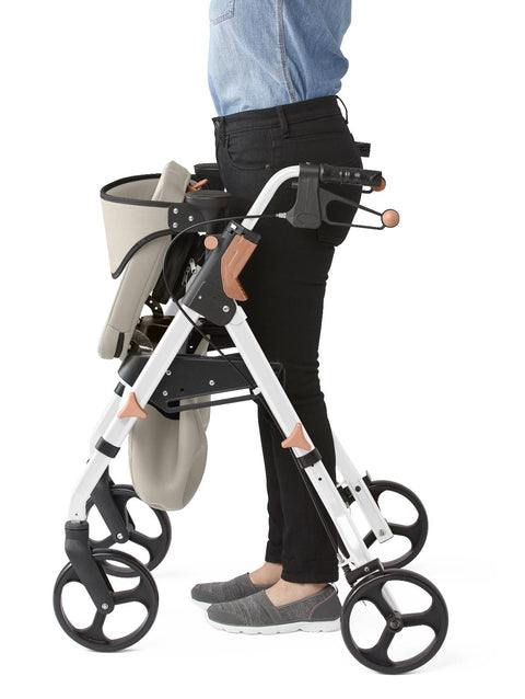 Medline Empower Rollator with Microban-Treated Touch Points and Seat, 1 EA